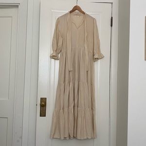 Roolee cream tiers maxi dress.